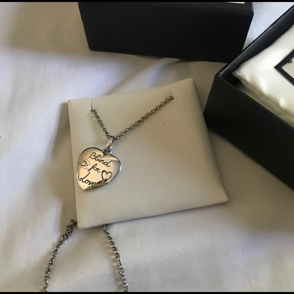 Gucci “Blind For Love” Heart Pendant Necklace